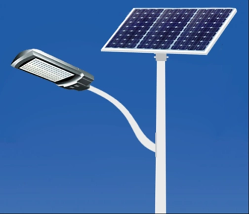 How do solar street lights illuminate rural paths and create idyllic nightscapes?
