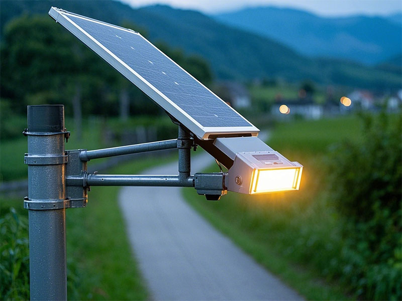 How are solar street lights, with their zero electricity cost and no wiring required, reshaping the economic model of urban fringe lighting?